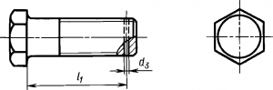 ГОСТ 18125-72. Болты с шестигранной уменьшенной головкой с диаметром резьбы свыше 48 мм (нормальной и повышенной точности)