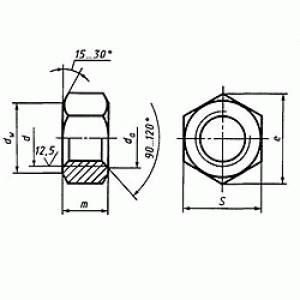 ГОСТ 5915-70. Гайки шестигранные класса точности В